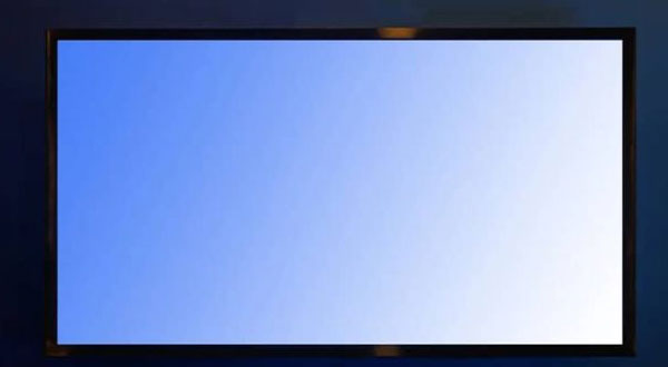شکل- تصویر تلویزیون آبی شده